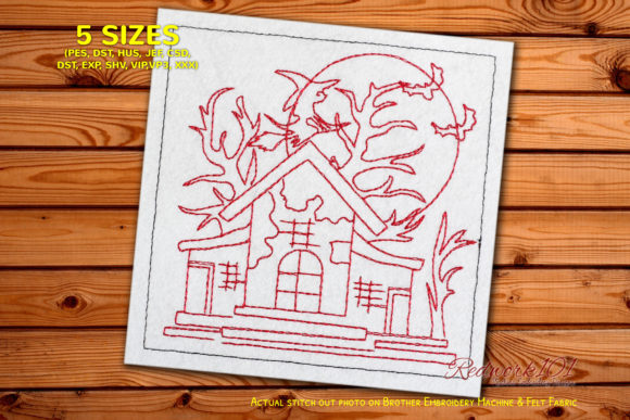 Review: Cartoon Haunted House Bluework Design