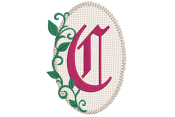 Review: Olde English Monogram Letter C for Plush Fabrics