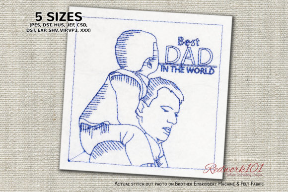 Reviewing the Best DAD in the World Embroidery Design