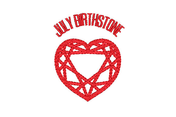Ruby Birthstone Faceted Heart Design Review