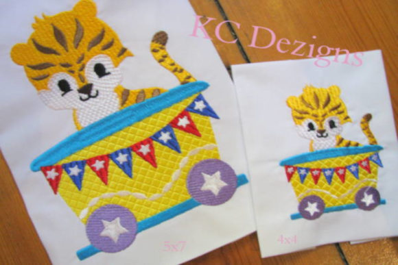 Tiger Sitting in Train: A Holiday Embroidery Review